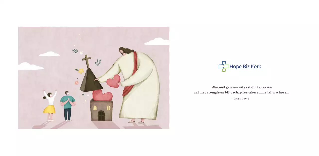 Kerkkalender met warme illustraties