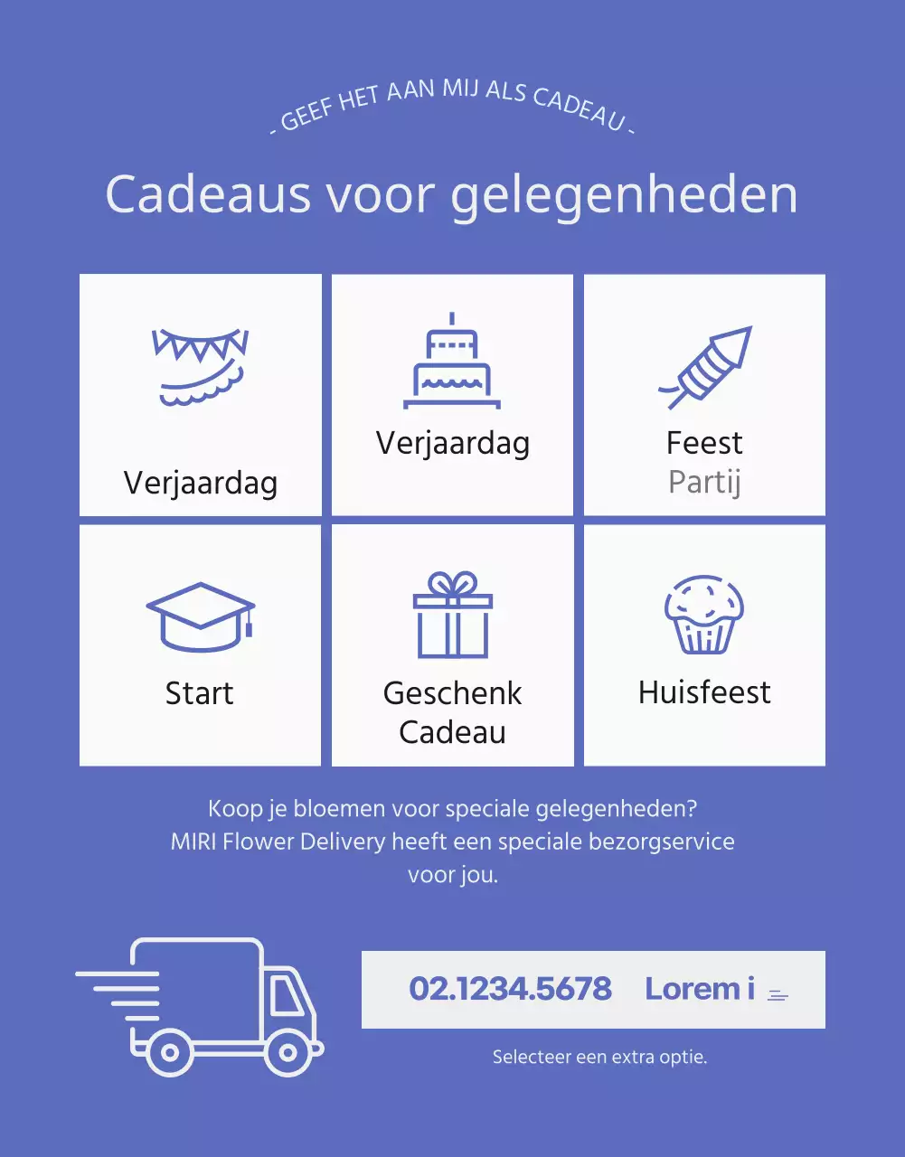 Paarse bloemen uitnodiging thema