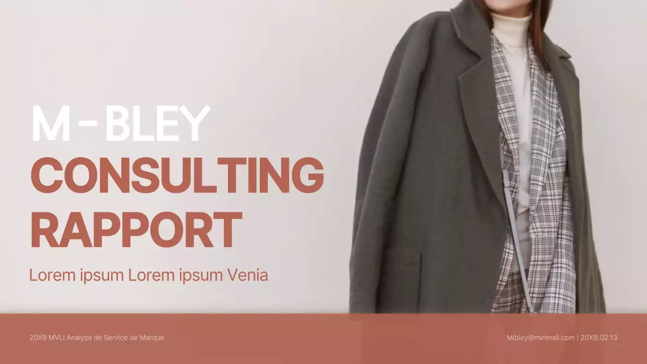 Rapport de consultation propre en dégradé rose-beige