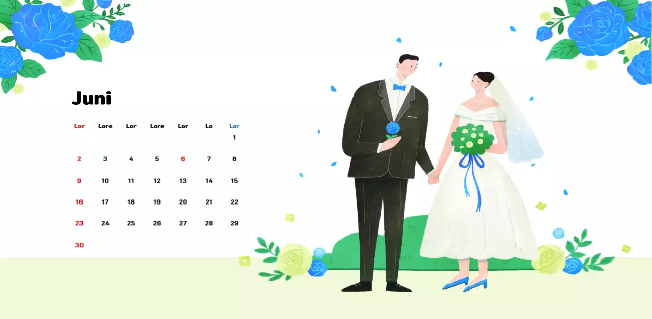 Een warme, geïllustreerde nieuwjaarskalender