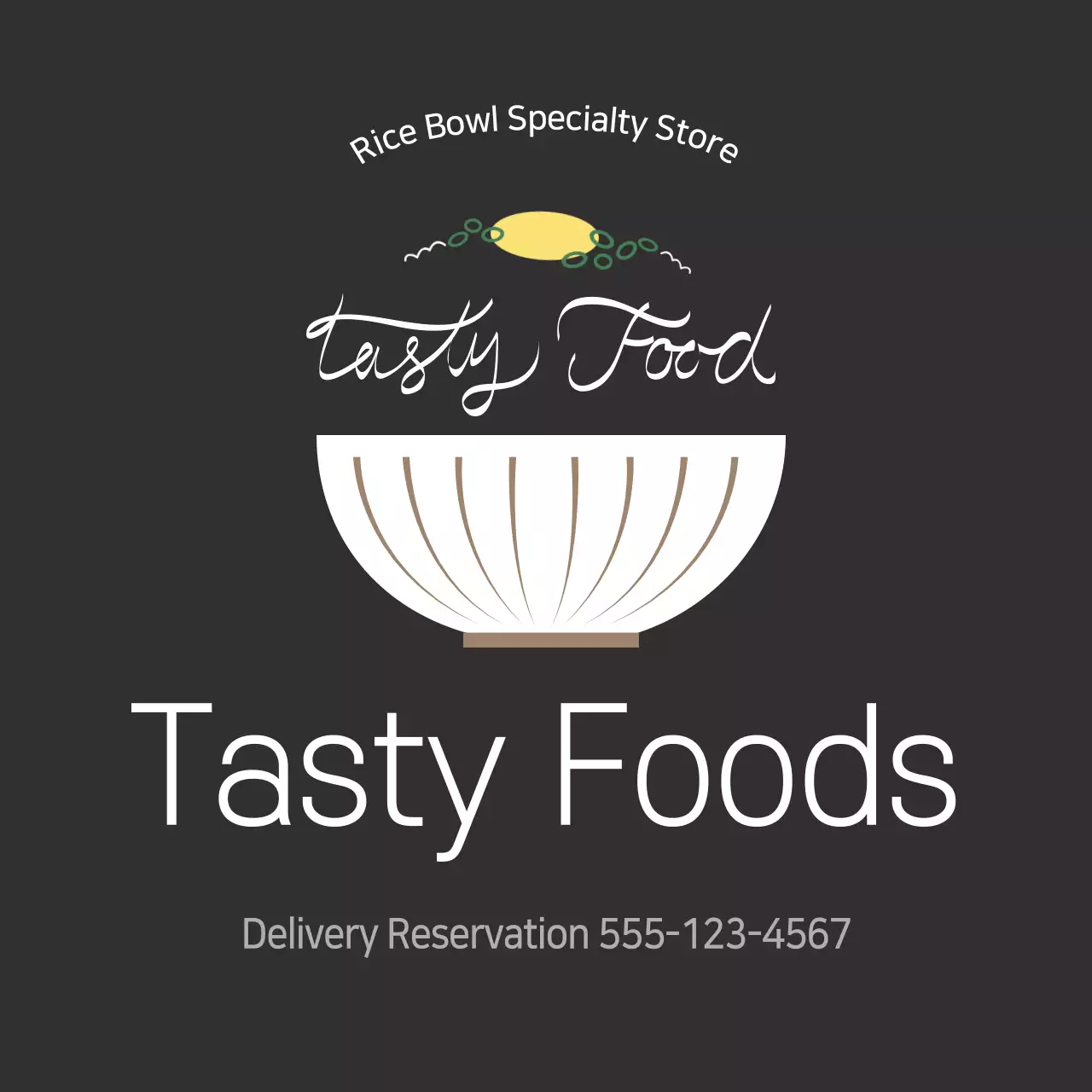 Black Simple Food Advertisement Instagram Post