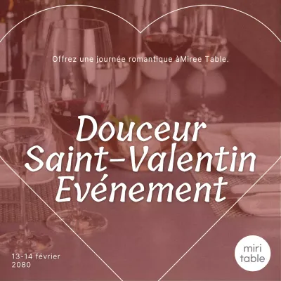 Événements du texte brut