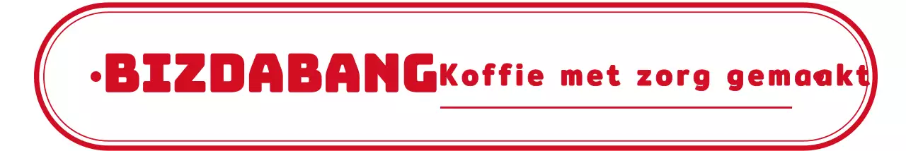 Eenvoudige vormen in rood logostijl café