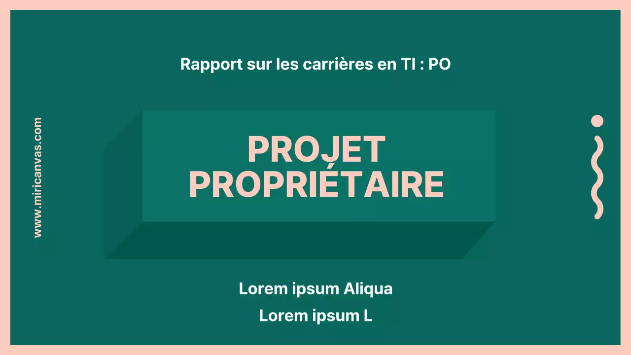 Présentation de l'emploi PO en vert et rose