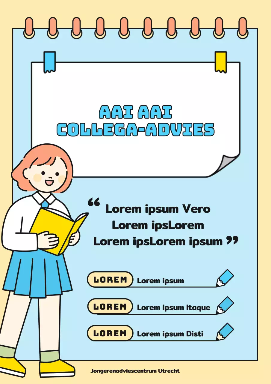 Schattige illustratie in lichtblauw en geel Op zoek naar peer counsellors