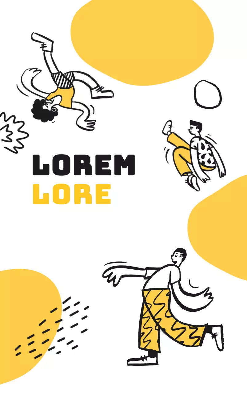 Universiteit merchandise met gele vrije mensen illustraties