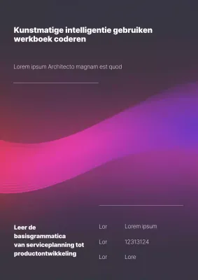 Werkboek voor codering van kunstmatige intelligentie met Purple Waves