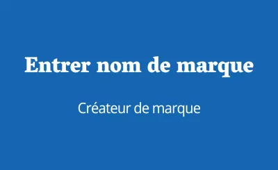 Bleu blanc simple branding