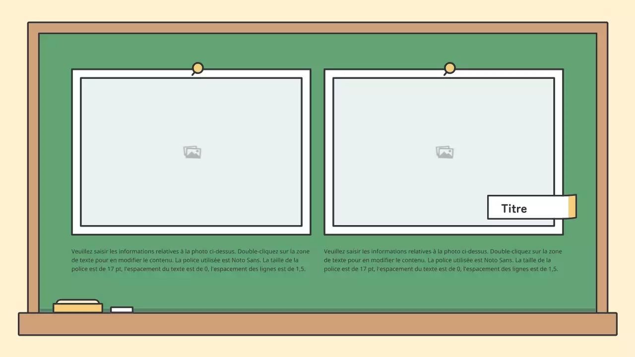 Kit de présentation de tableaux éducatifs colorés