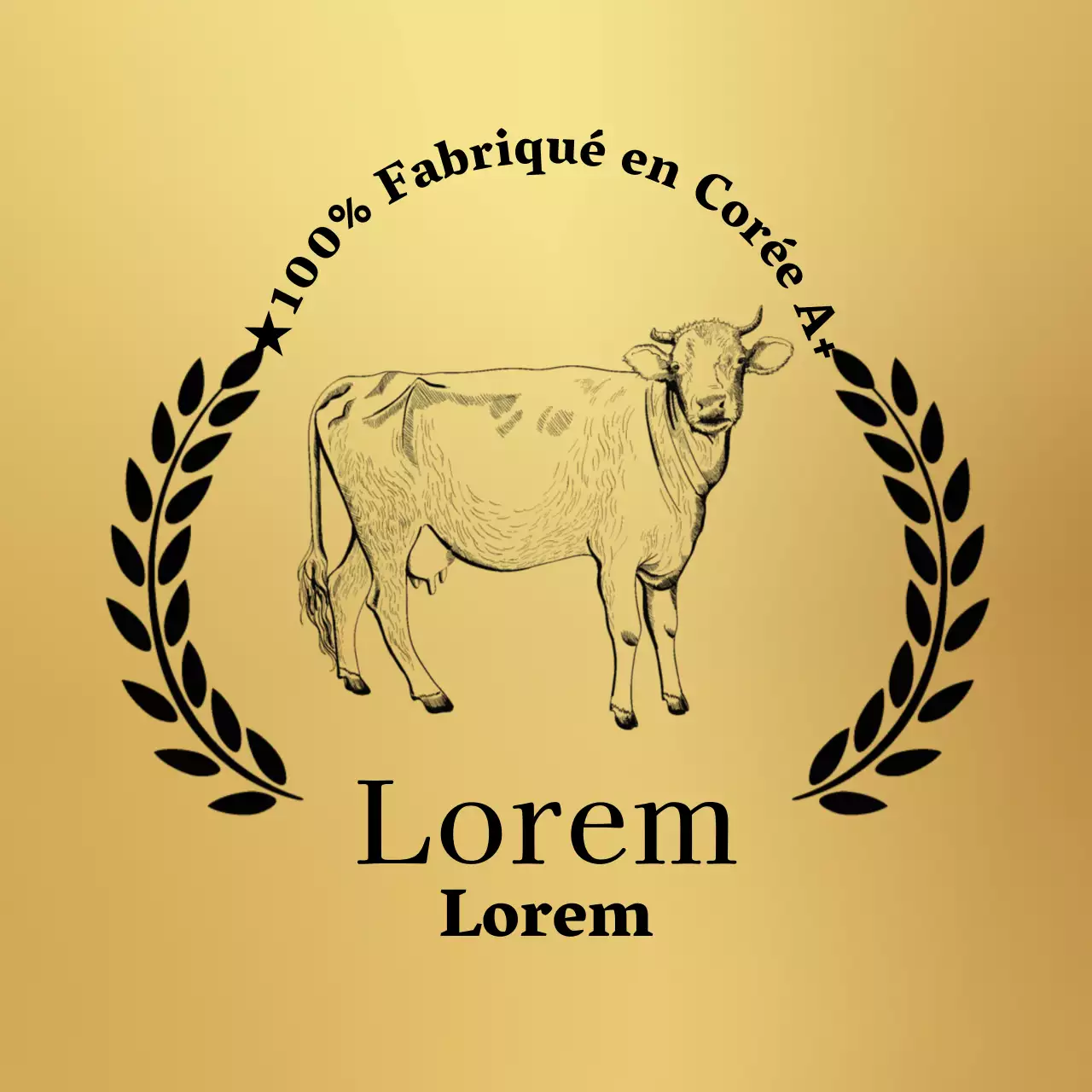 Or Simple Icône Luxe Hanwoo