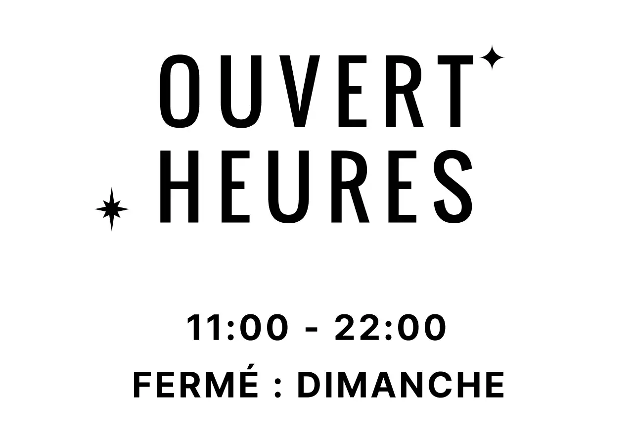 Heures d'ouverture du café