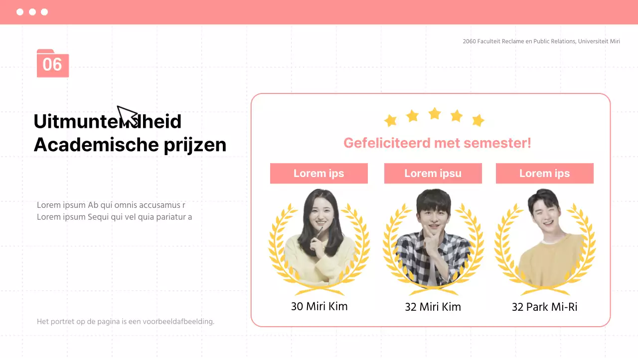 Aankondiging van de plenaire eindejaarsvergadering in een eenvoudige stijl van beige en roze