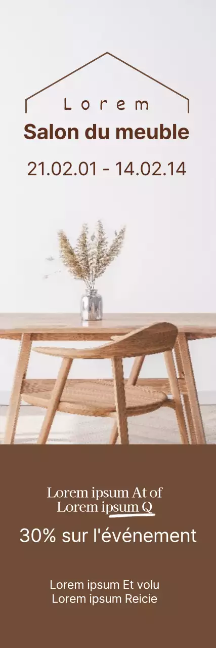 Brown PhotographyPromouvoir une vente de meubles et d'accessoires d'intérieur propres.