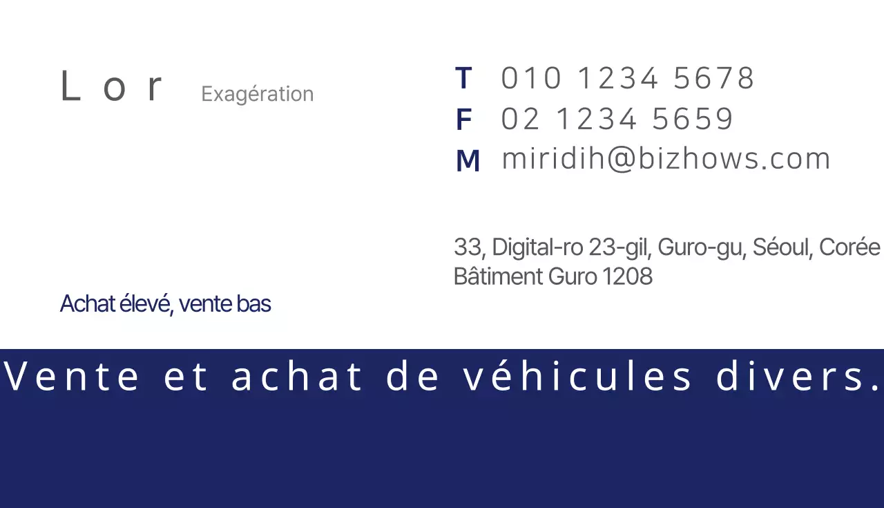 Achat d'une voiture d'occasion