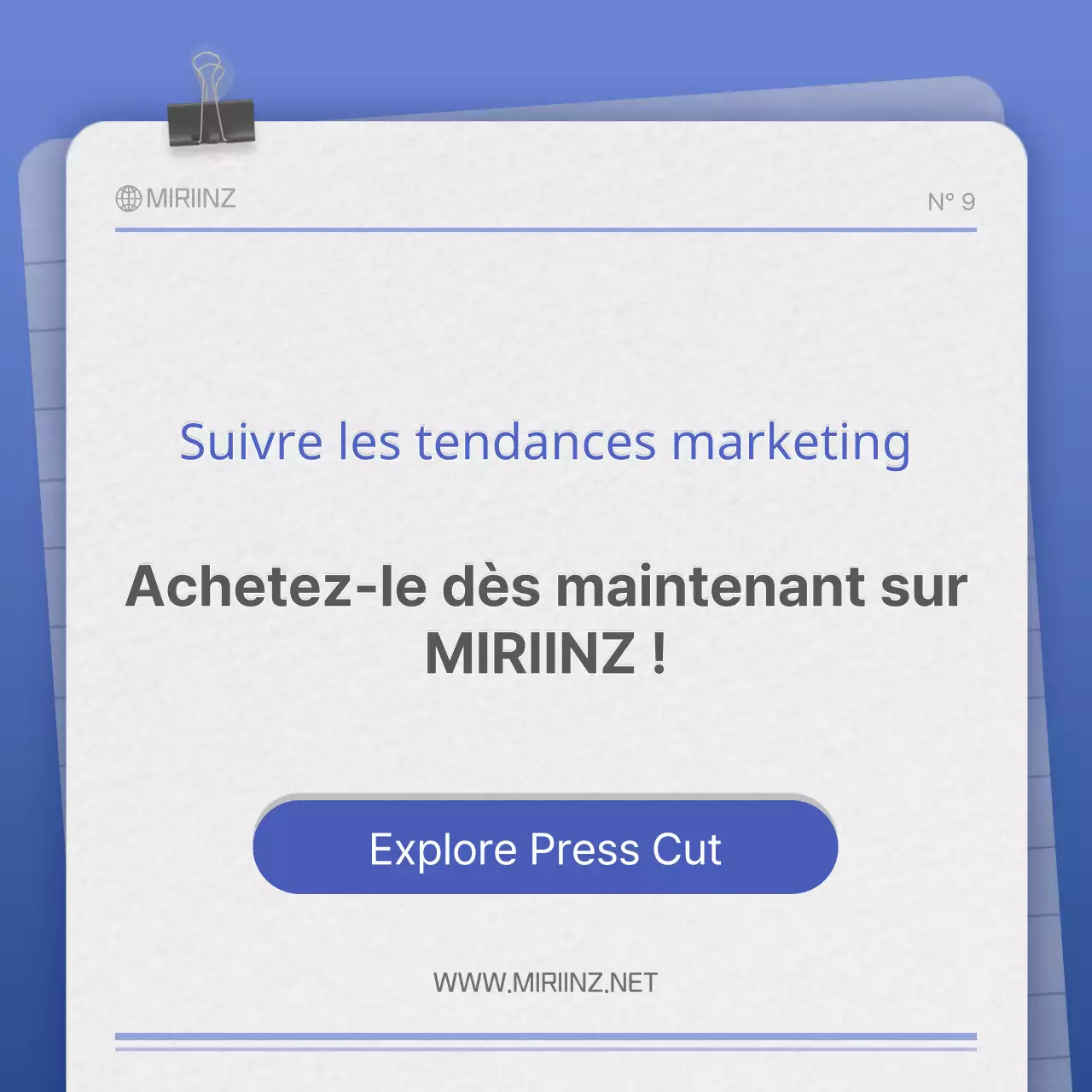 Carte de texture papier en bleu et grisConcept NewsClipping