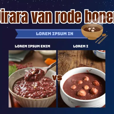 Winterzonnewende rode bonenpap met een besneeuwde nachtelijke hemel in donkere marineblauwe tinten