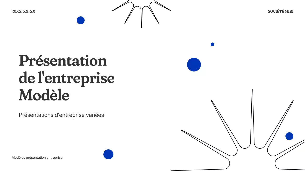 Un plan d'affaires simple en bleu