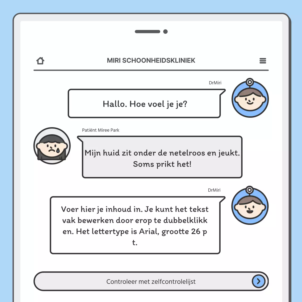 Promoot je ziekenhuis met een schattig mobiel concept in lichtblauw