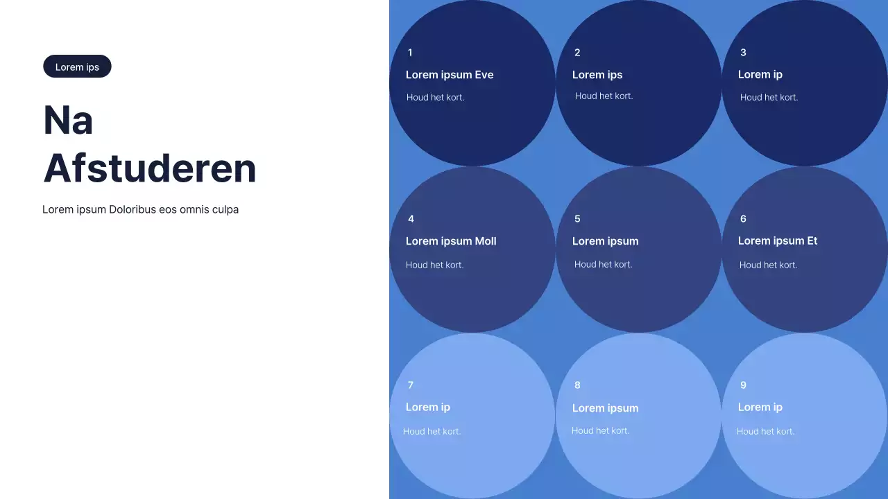 Een eenvoudige blauwe en lichtblauwe sollicitatiebrief voor een mentorafdeling