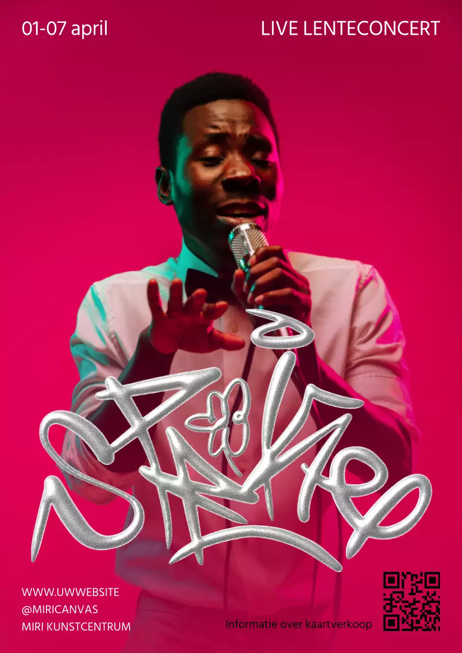 Een schone lenteshow in hot pink en zilver