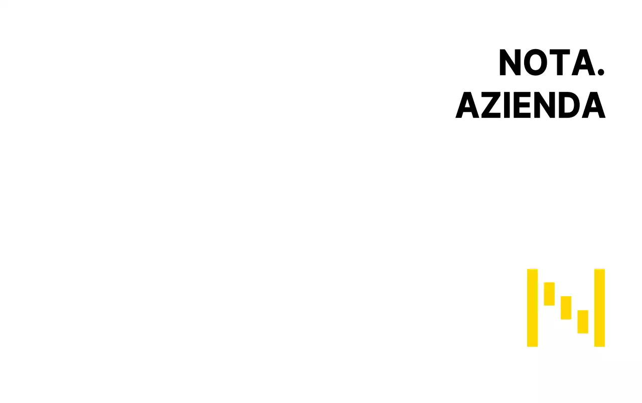 Design semplice con logo aziendale giallo e nero