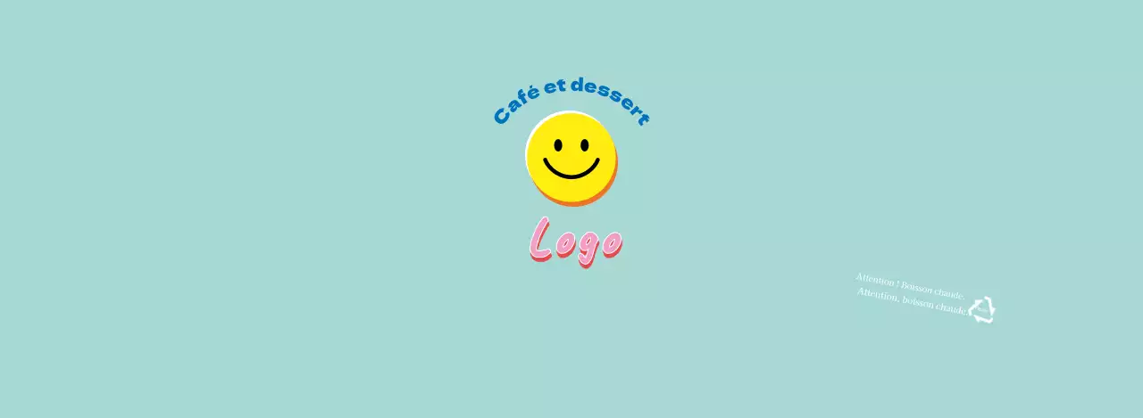 Bleu Mignon Illustration Lettering Cafe