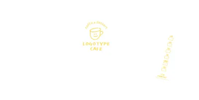 Witte gele handgetekende illustratie