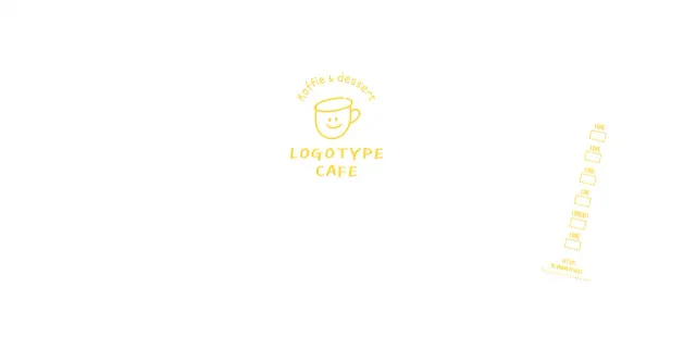 Witte gele handgetekende illustratie