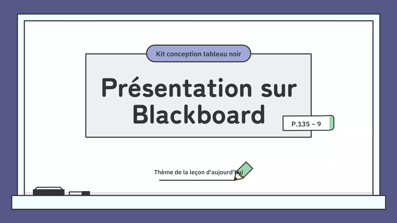 Kit de présentation de tableaux éducatifs colorés