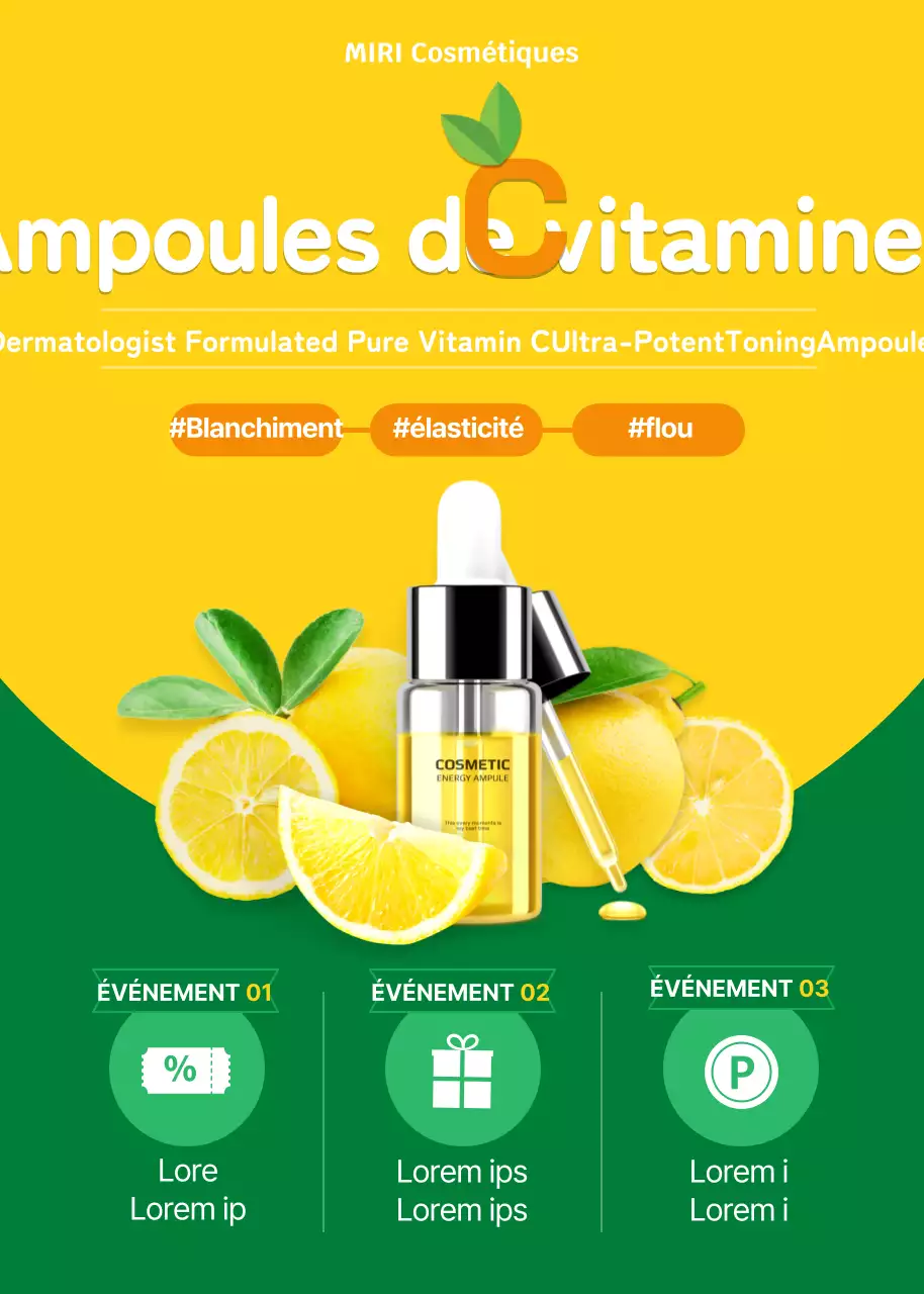 Un simple primer jaune et vert pour les événements cosmétiques