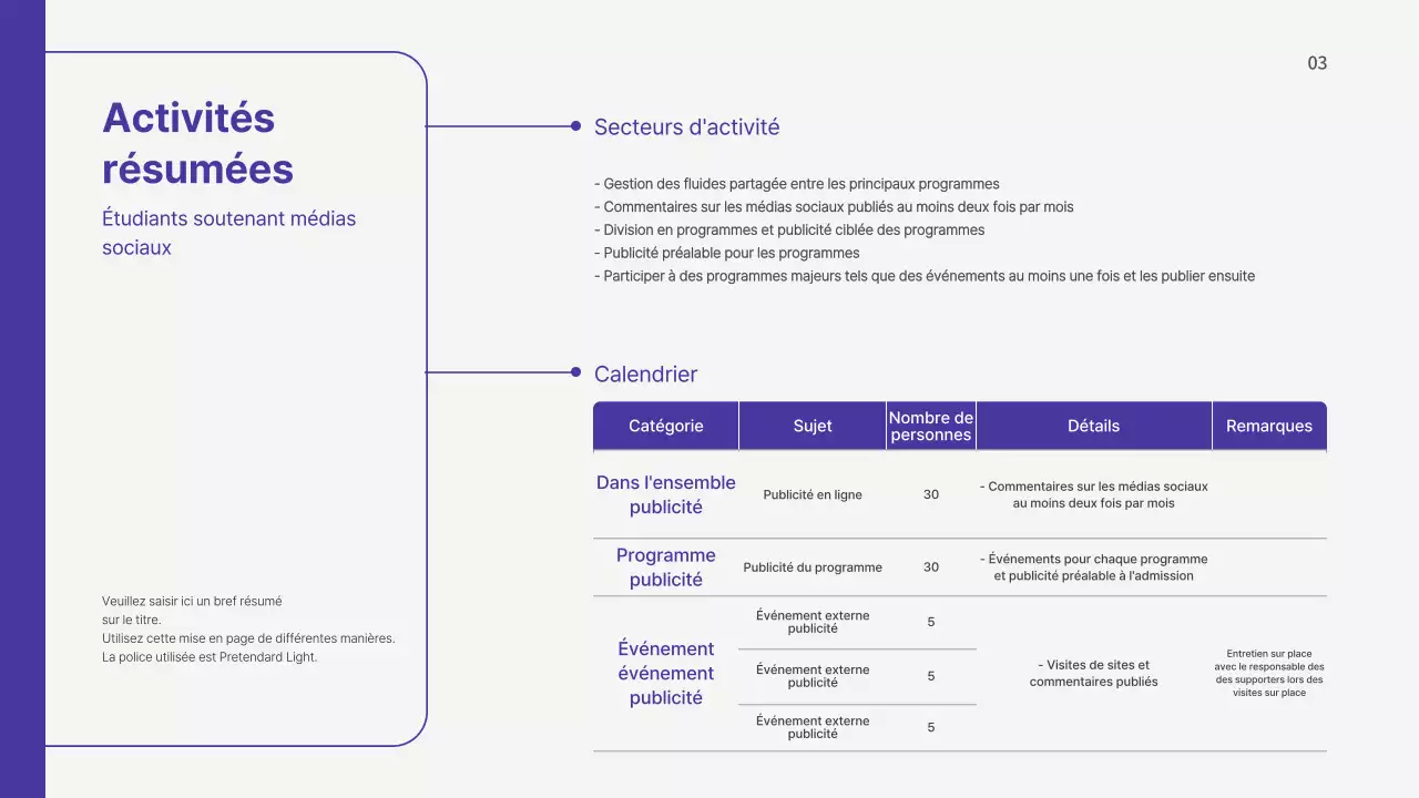 Présentation du plan d'action de Boraton pour les étudiants de l'université qui soutiennent le SNS