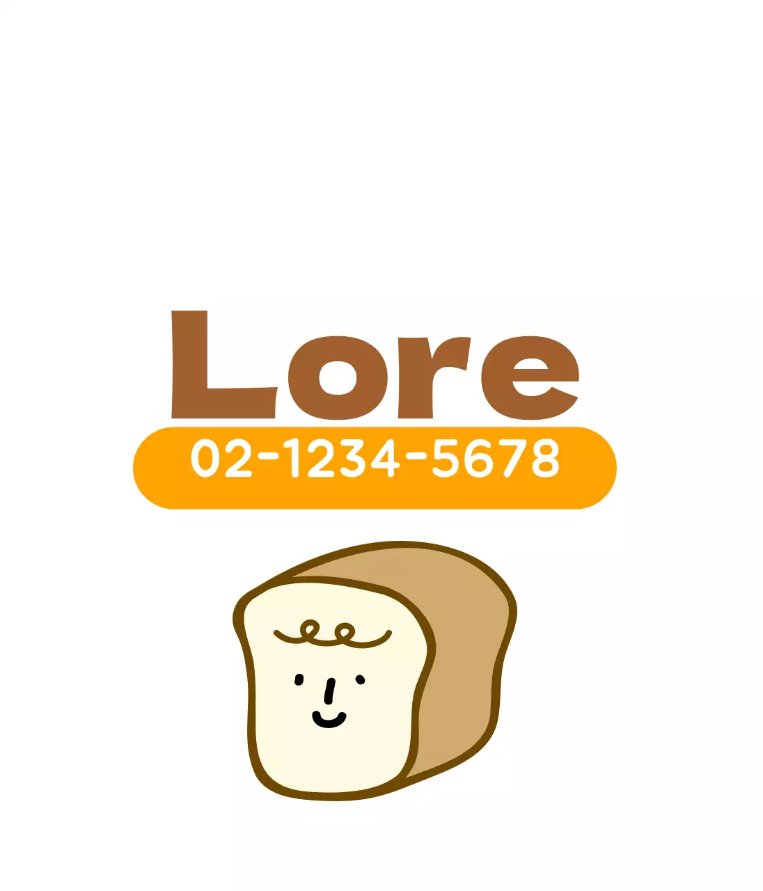 Promouvoir votre boulangerie illustrée blanche