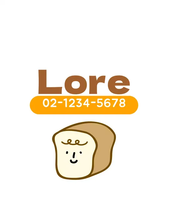 Promouvoir votre boulangerie illustrée blanche