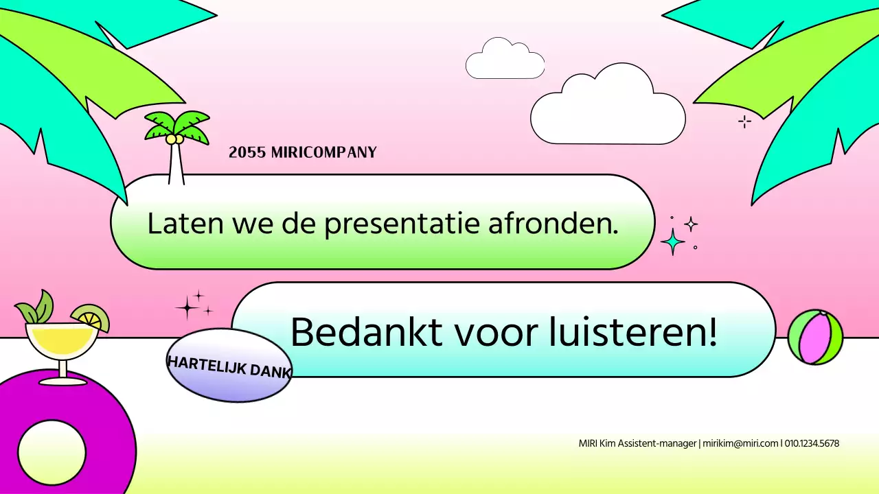 Kitscherig strategierapport met een vakantiedagboekconcept