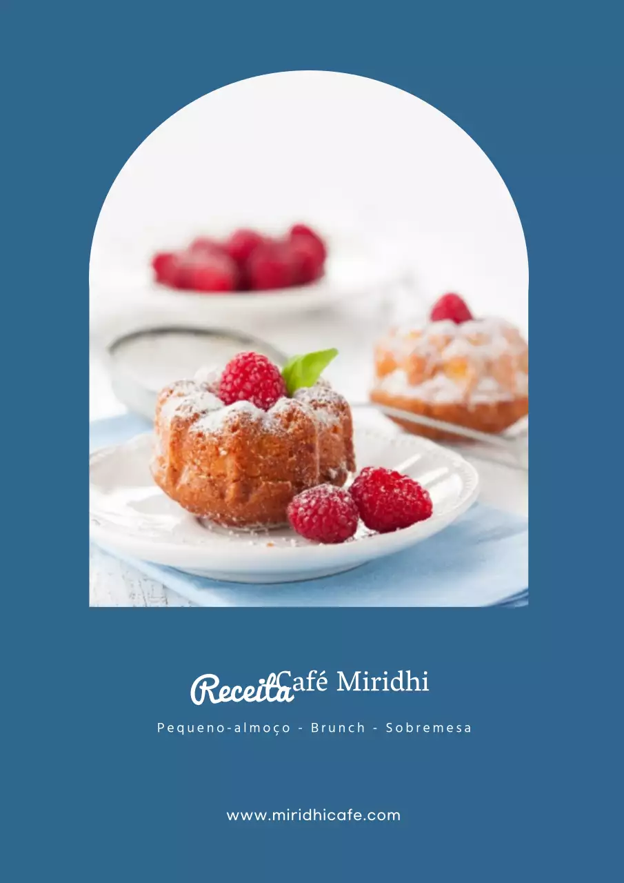 Página promocional da edição limitada da sobremesa de muffin de framboesa