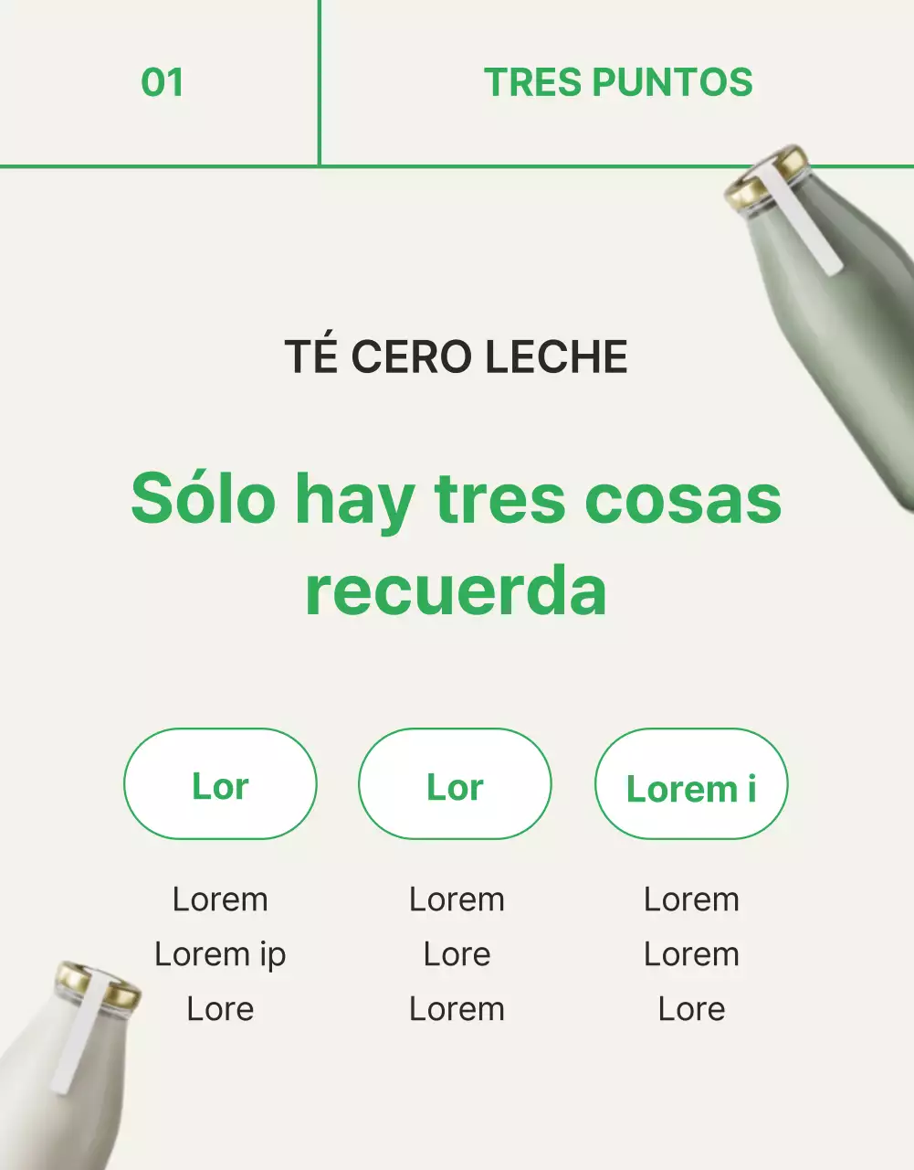 Promover el té verde, simple y sin leche