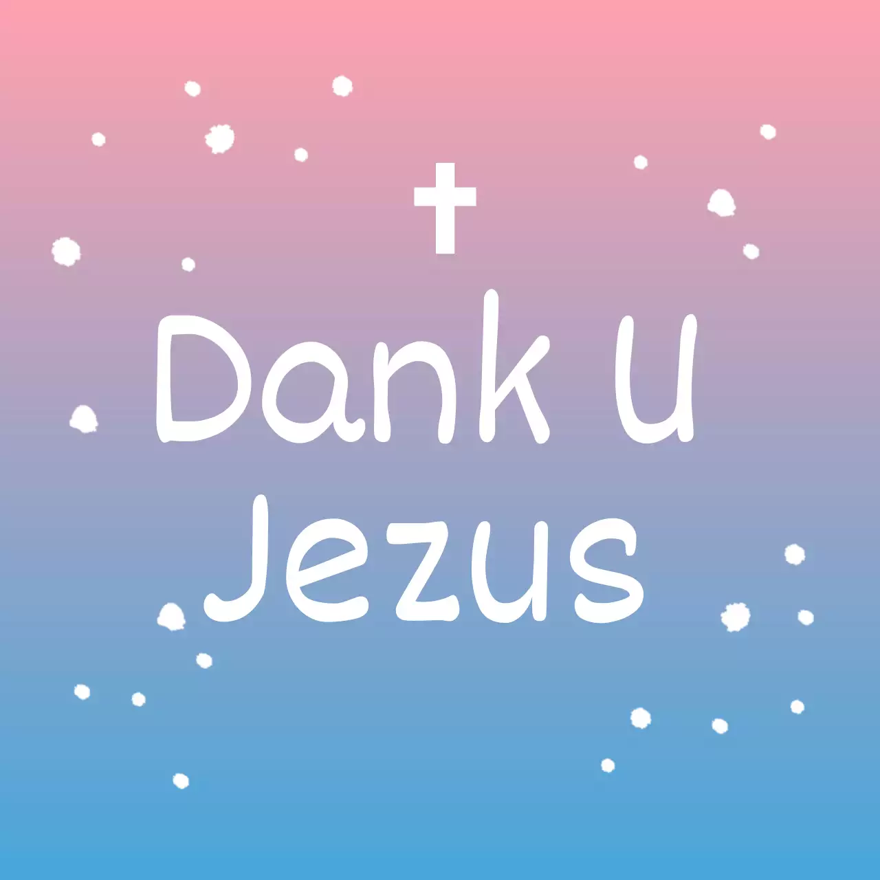 Pastel kleurverloop kerk cirkel sticker