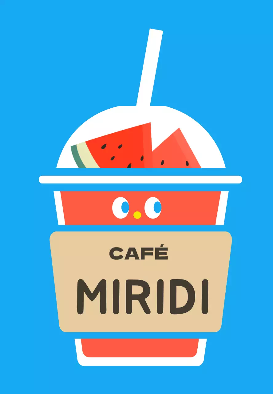 Porte-clés en acrylique pour gobelets de glace et jus de melon d'eau