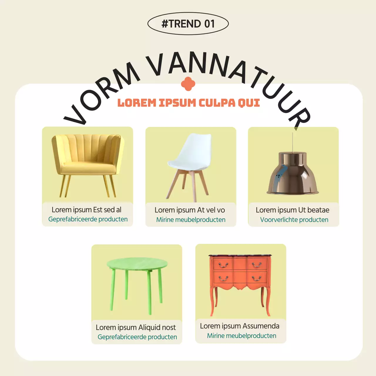 Een selectie van strakke, rustgevende interieurs in vintage oranje.