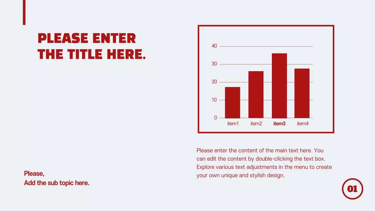 Red Minimal Business Presentation Infographic