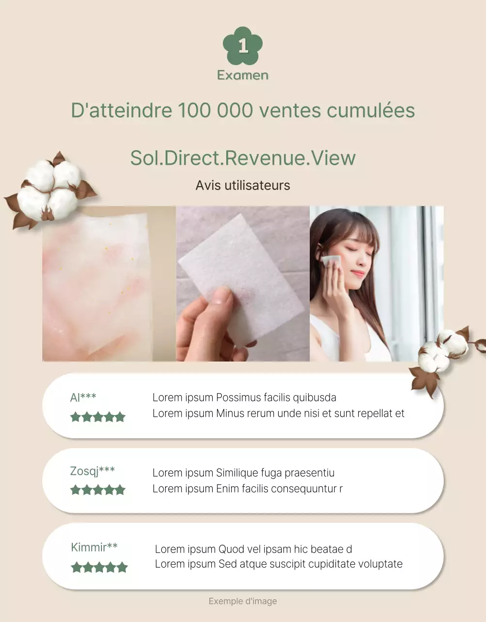 Mignons coussinets en coton bio dans les tons vert et beige