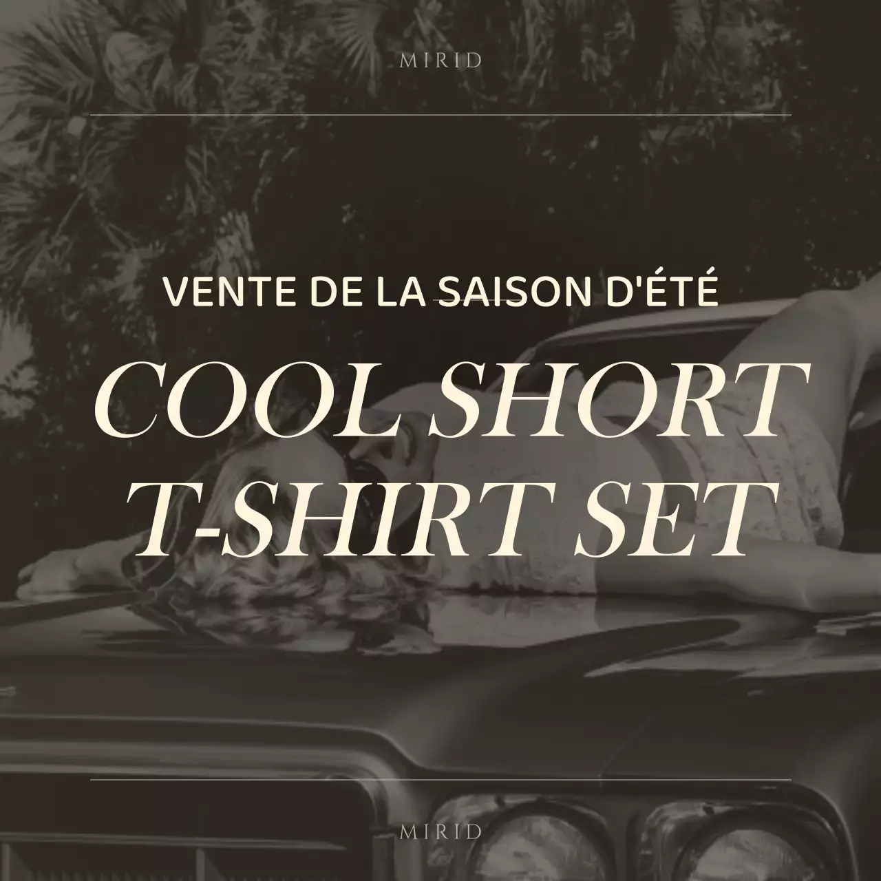 Un concept simple de vente en marron et jaune clair