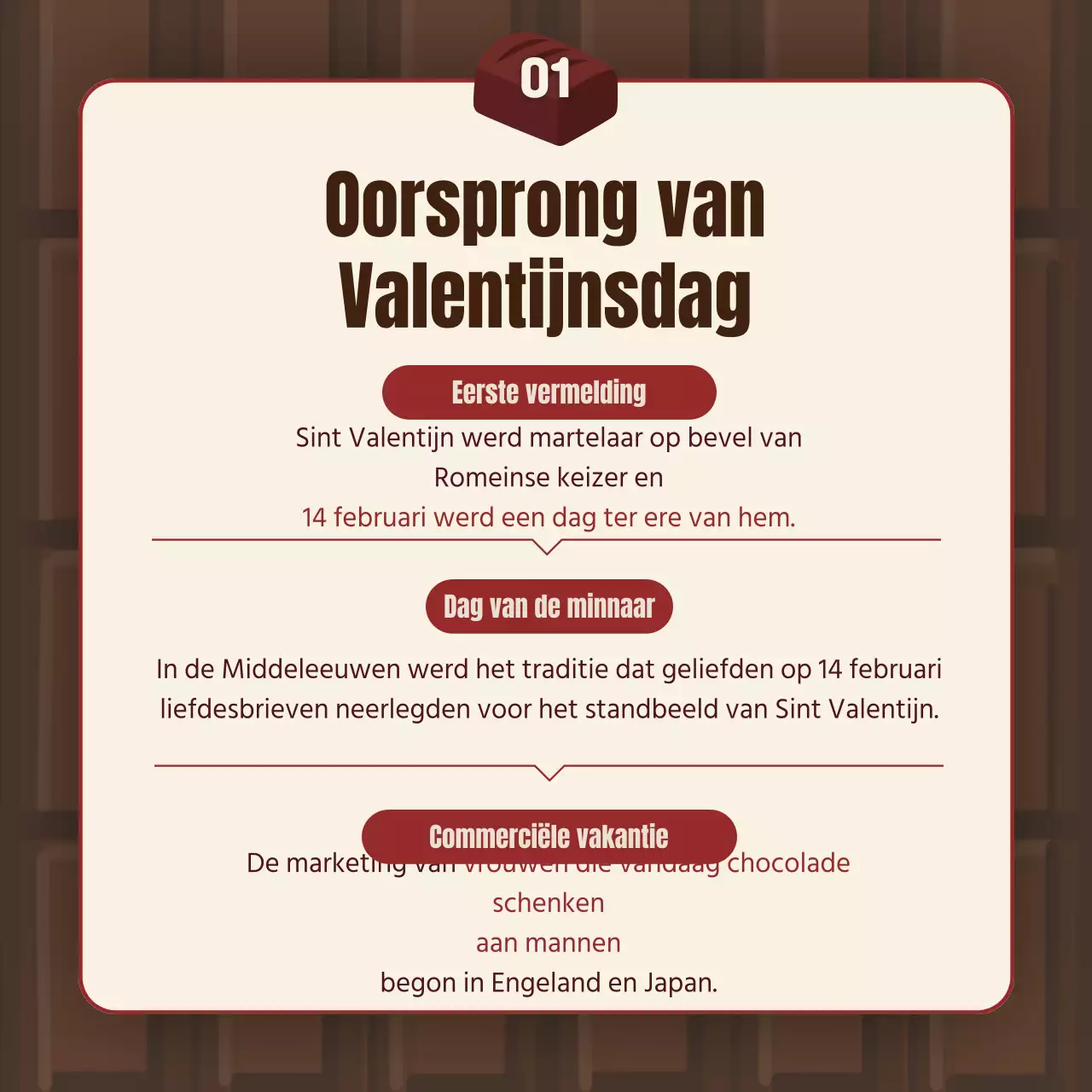 Valentijnsdag TMI in bordeaux en bruin