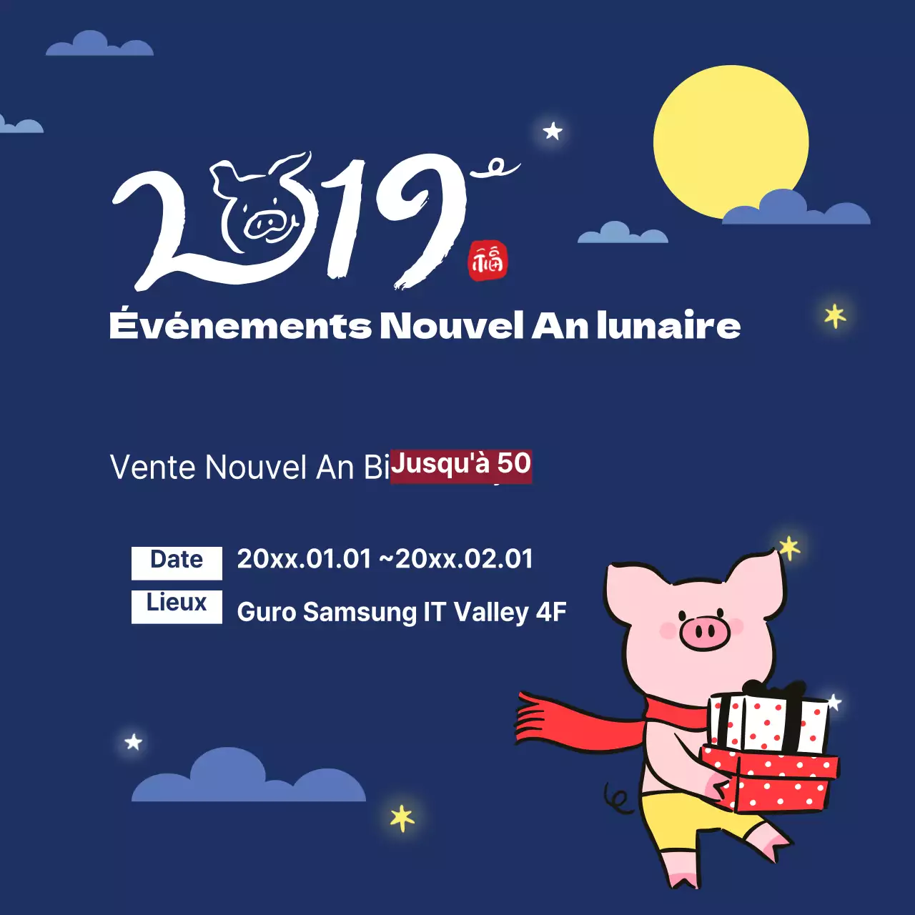 Réductions pour le Nouvel An chinois