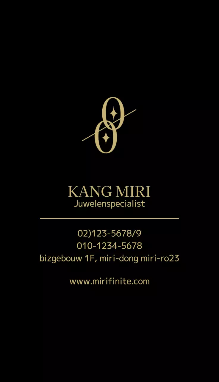 Luxe juwelierszaak met een zwart en goud symbolisch logo