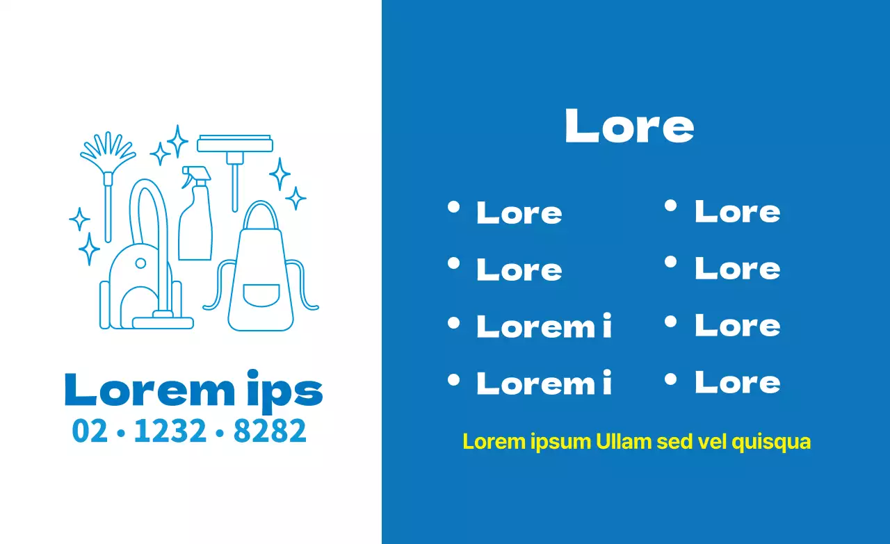 Illustration violette pour promouvoir un service de nettoyage à domicile.