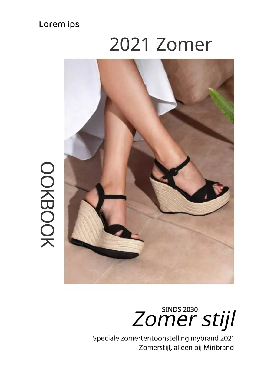 Zomer modecollectie Lookbook thema voor redactionele winkelconcept met zwarte en witte frames