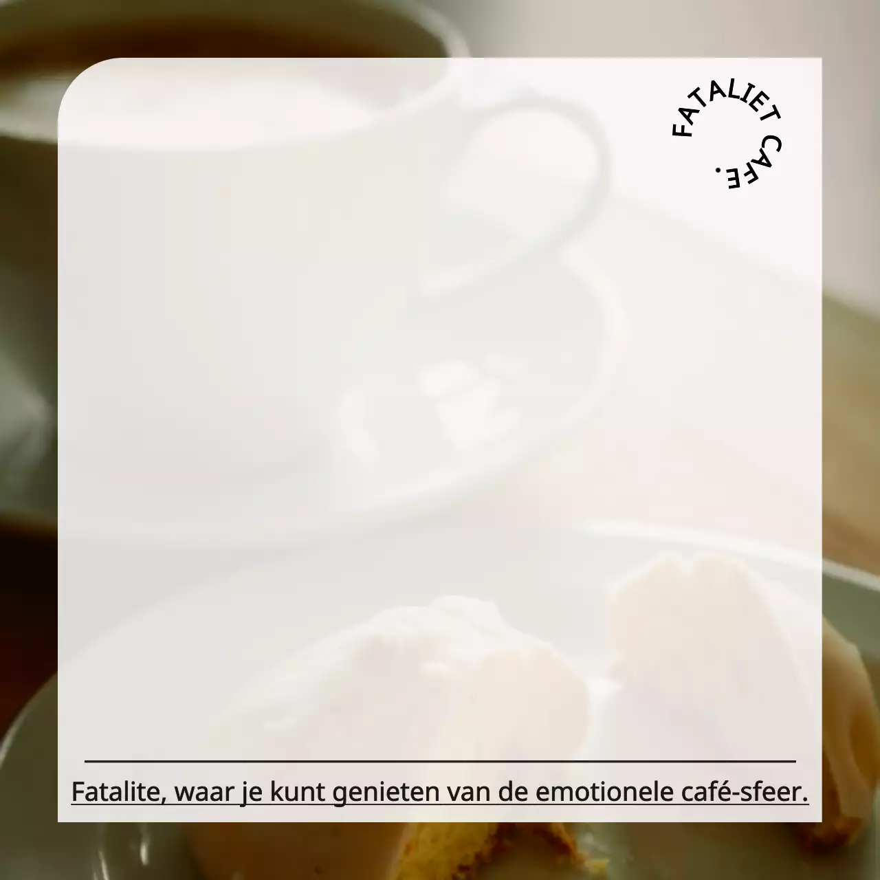 Eenvoudige en emotionele fotoachtergrond in zwart en licht wit voor concept café merchandise