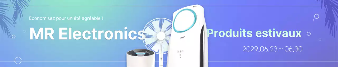 L'électronique en vente dans des dégradés de menthe et de bleu