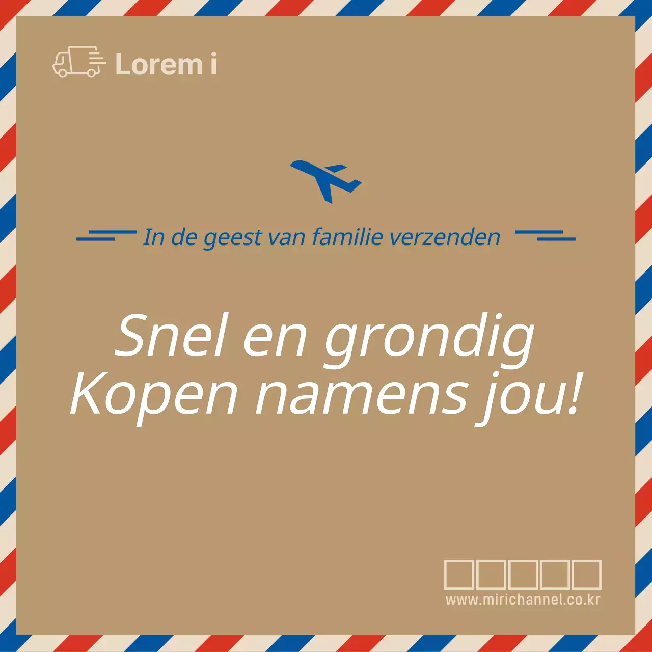 Internationale postthema's promoten